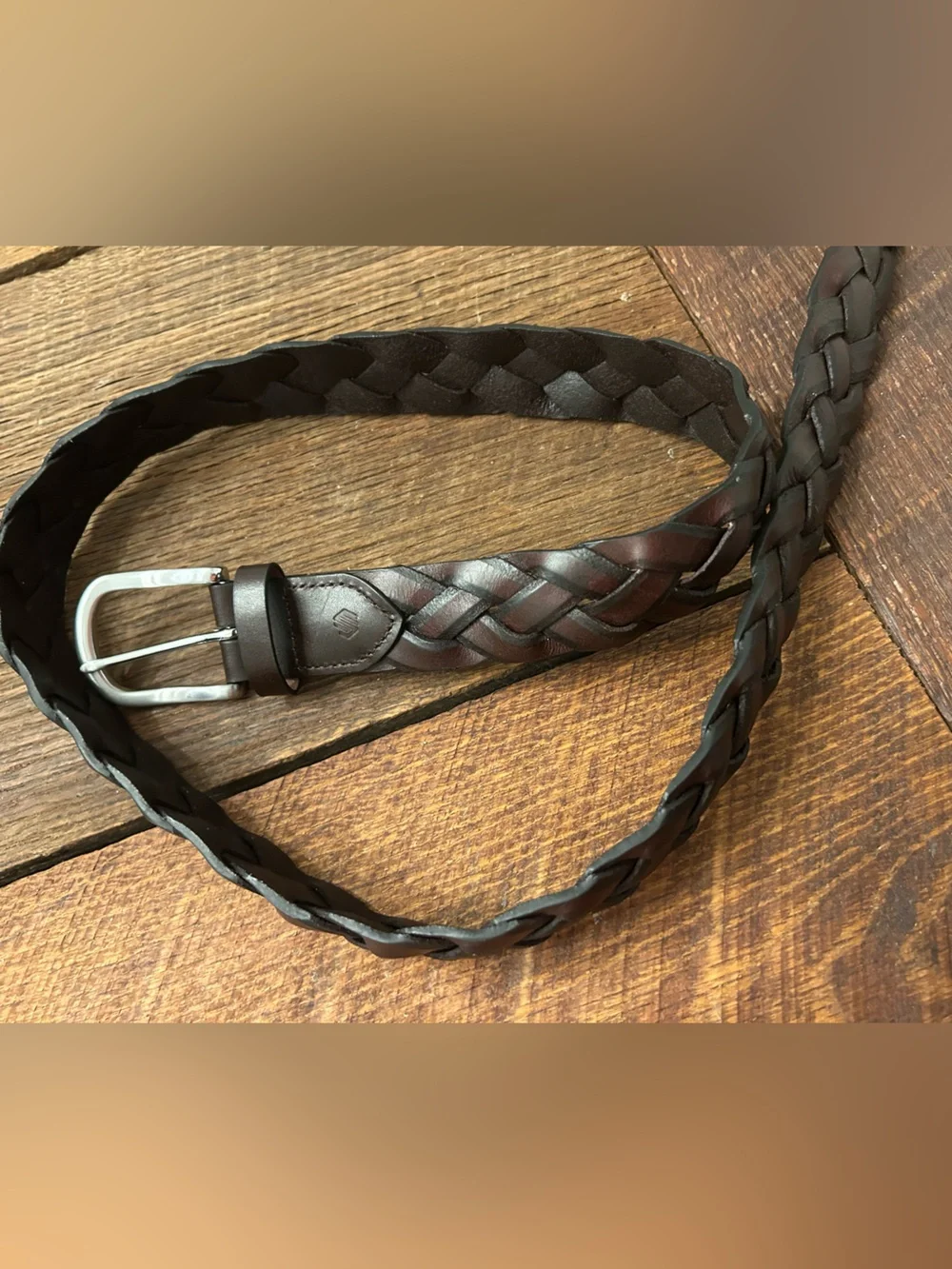 Johnston & Murphy braided leather belts. Men’s size 36